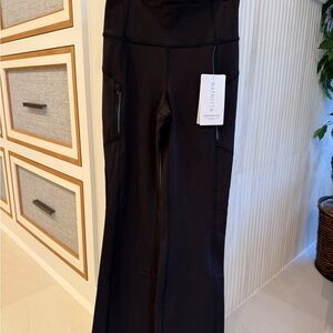 Athleta Women's Black High-Waist flare jogger Pants in size XS